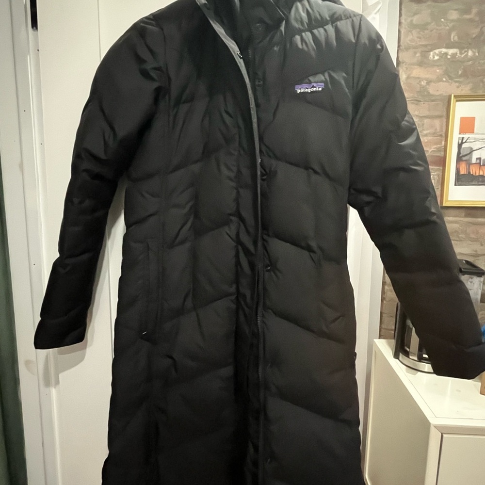 Patagonia Women's Black Long Down Coat